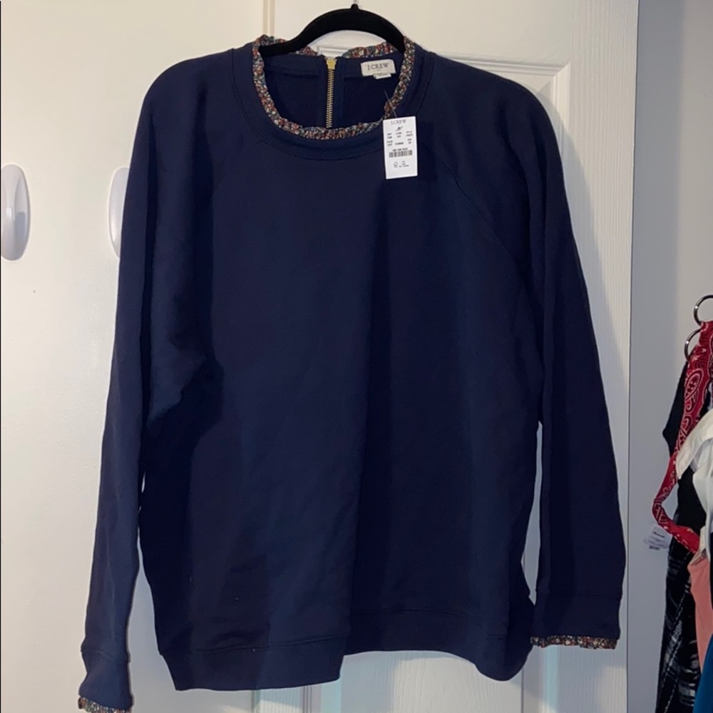 J. Crew Factory Ruffled Sweatshirt